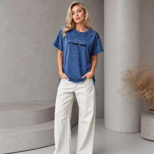 Футболка Global (M-2XL) GL272 blue (лето) Global GL272 blue