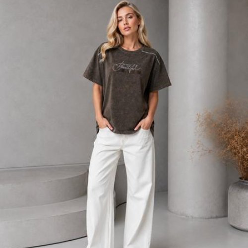 Футболка Global (M-2XL) GL274 brown (лето) Global GL274 brown