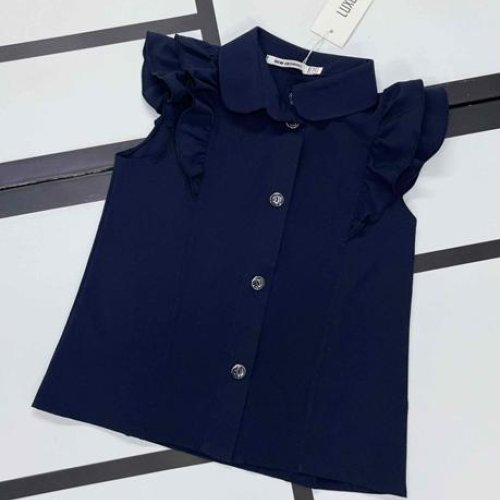 Блузка Kosmy (122-152) 608 navy (лето) Kosmy 608 navy