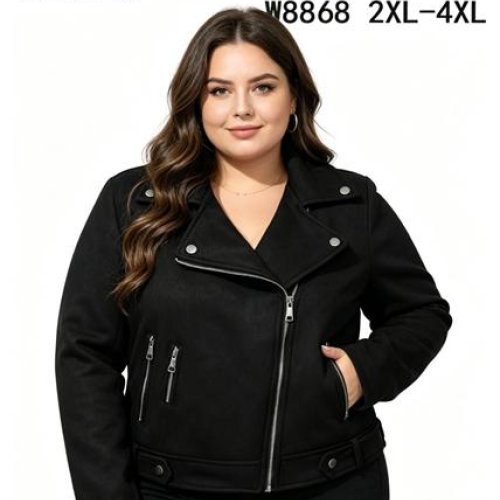 Куртка DGMD (2XL-4XL) W8868 black (деми) DGMD W8868 black