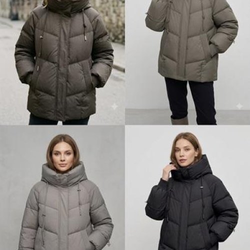Куртка DGMD (46-54) 5628 black (деми) DGMD 5628 black
