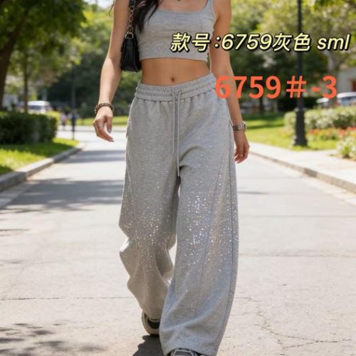 Штаны спорт Lolo Blues (S-L) 6759-3 l.grey (деми) Lolo Blues 6759-3 l.grey