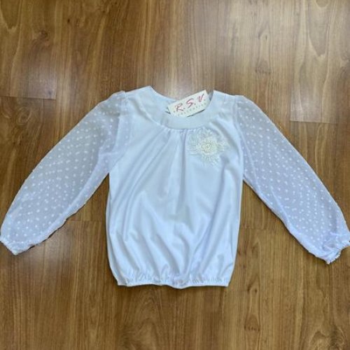 Блузка RSV (116-140) 011 white (деми) RSV 011 white