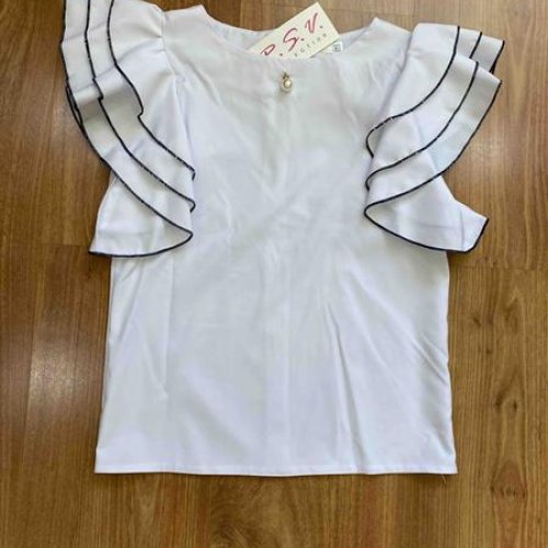 Блузка RSV (128-152) 202 white (лето) RSV 202 white