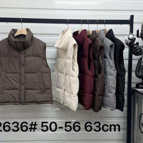 Жилетка Oukali (50-56) 2636 black (деми) Oukali 2636 black