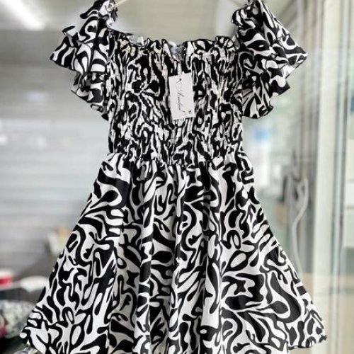 Платье Arina (42-48) 1509 black-white (лето) Arina 1509 black-white