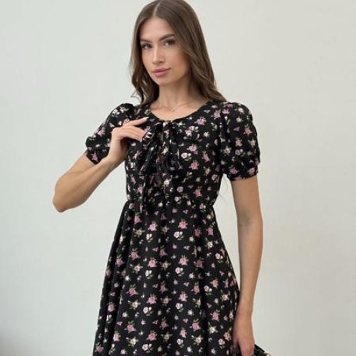 Платье Arina (42-48) 1601 black (лето) Arina 1601 black
