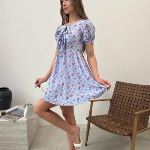 Платье Arina (42-48) 1601 l.blue (лето) Arina 1601 l.blue