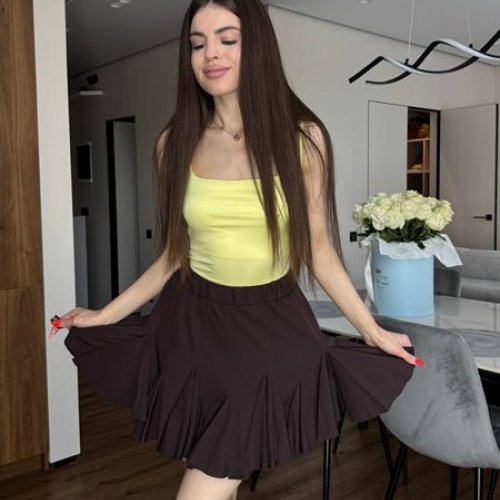 Юбка-шорты Arina (42-48) 3127 brown (лето) Arina 3127 brown