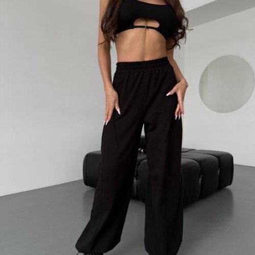 Штаны спорт Arina (42-52) 4262 black (деми) Arina 4262 black