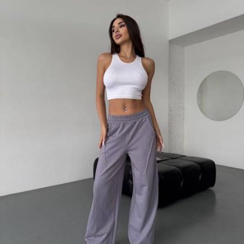 Штаны спорт Arina (42-52) 4262 grey (деми) Arina 4262 grey