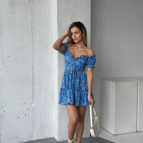 Платье Arina (42-48) 7038-1 blue (лето) Arina 7038-1 blue