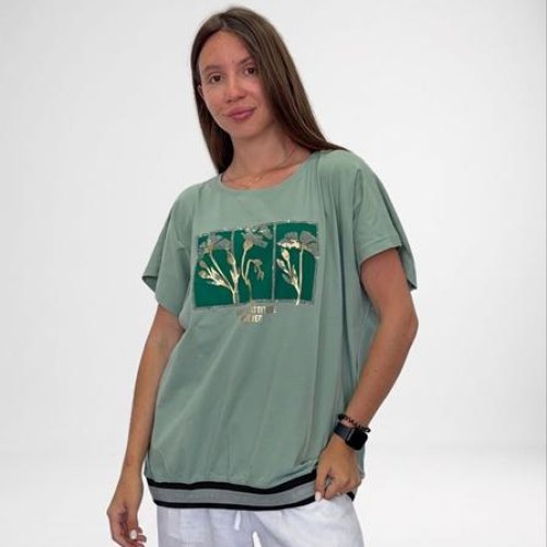 Футболка FSN (52-58) 2727 green (лето) FSN 2727 green