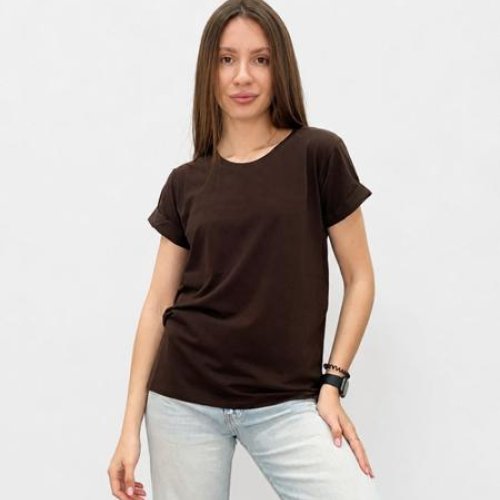 Футболка FSN (42-48) 4020 d.brown (лето) FSN 4020 d.brown