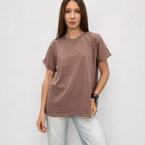 Футболка FSN (48-54) 4022 brown (лето) FSN 4022 brown