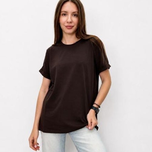 Футболка FSN (48-54) 4022 d.brown (лето) FSN 4022 d.brown