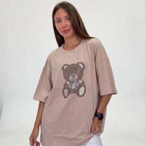 Футболка FSN (52-58) 7116 beige (лето) FSN 7116 beige