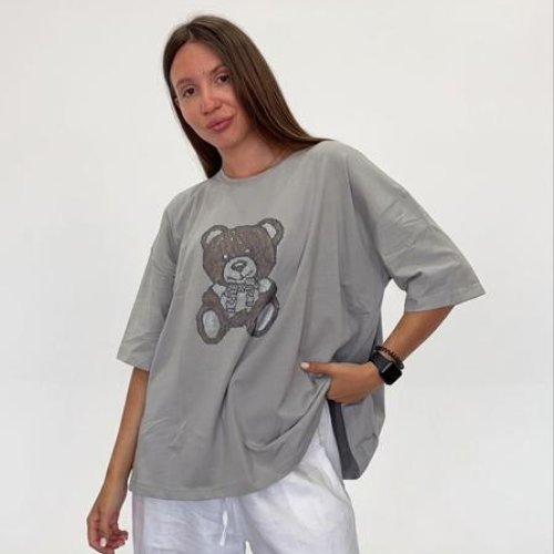 Футболка FSN (52-58) 7116 grey (лето) FSN 7116 grey