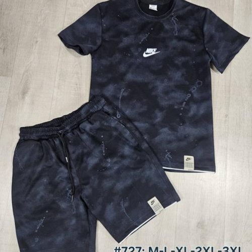 Костюм TRAN (M-3XL) 727-1 black (лето) TRAN 727-1 black