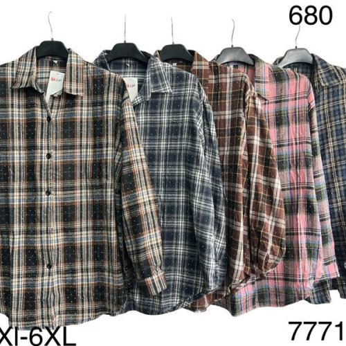 Рубашка TRAN (2XL-6XL) 7771 navy (деми) TRAN 7771 navy
