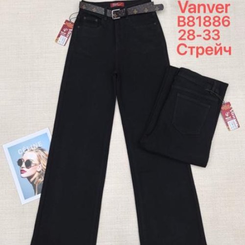 Джинсы Vanver (28-33) B81886 black (деми) Vanver B81886 black