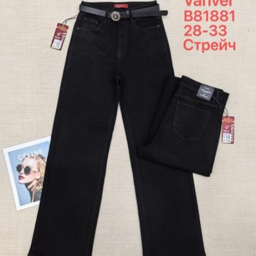 Джинсы Vanver (28-33) B81881 black (деми) Vanver B81881 black