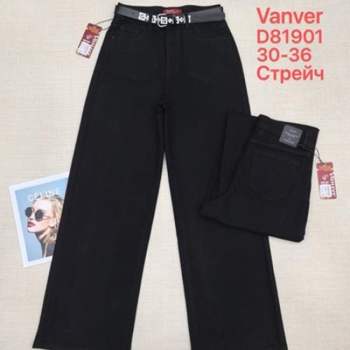 Джинсы Vanver (30-36) D81901 black (деми) Vanver D81901 black