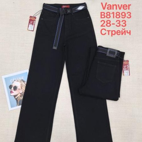 Джинсы Vanver (28-33) B81893 black (деми) Vanver B81893 black