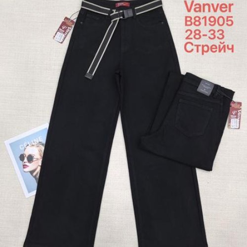 Джинсы Vanver (28-33) B81905 black (деми) Vanver B81905 black
