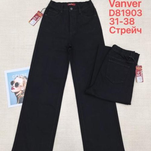 Джинсы Vanver (31-38) D81903 black (деми) Vanver D81903 black