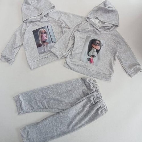 Костюм спорт Meloria (26-34) ML7650 grey светлая (деми) Meloria ML7650 grey светлая