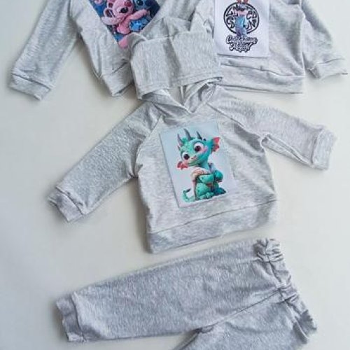 Костюм спорт Meloria (24-30) ML7656 grey-green (деми) Meloria ML7656 grey-green