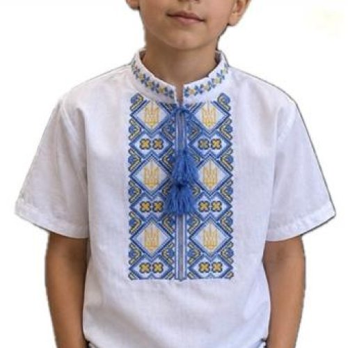 Вышиванка Надийка (122-146) ND1400-110 white (лето) Надийка ND1400-110 white