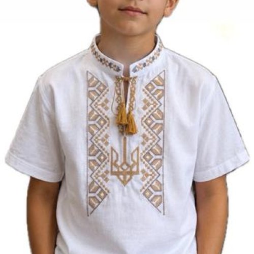 Вышиванка Надийка (122-146) ND1401-110 white (лето) Надийка ND1401-110 white