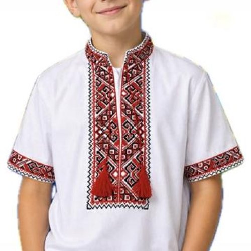 Вышиванка Надийка (6-12) ND1406-103 white (лето) Надийка ND1406-103 white