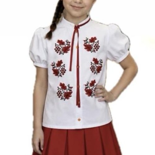 Вышиванка Надийка (122-146) ND1412-113 white (лето) Надийка ND1412-113 white
