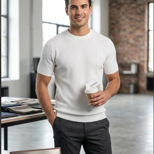 Футболка Moranny (M-2XL) 2159 white (лето) Moranny 2159 white