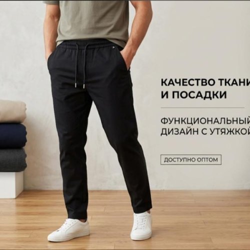 Штаны спорт Moranny (29-34) MR1849 black (деми) Moranny MR1849 black