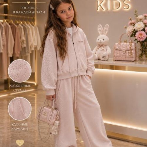 Костюм спорт Major kids (120-160) 8631 pink (деми) Major kids 8631 pink
