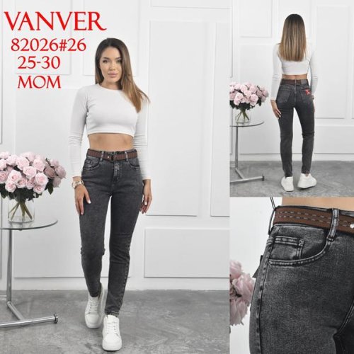 Джинсы Vanver (25-30) 82026 d.grey (деми) Vanver 82026 d.grey