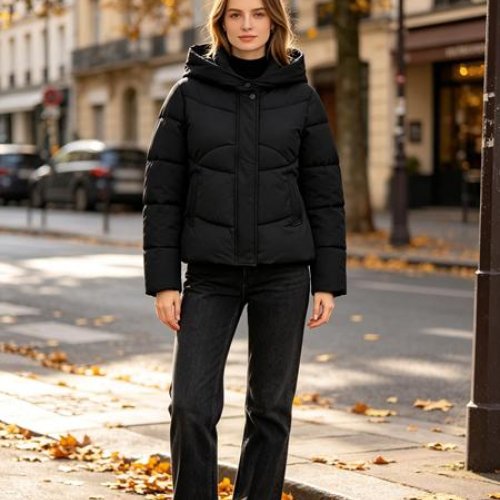 Куртка Jacket (S-XL) B0251 black (деми) Jacket B0251 black
