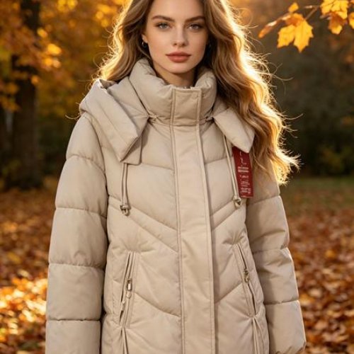 Куртка Jacket (M-2XL) B0252 beige (деми) Jacket B0252 beige