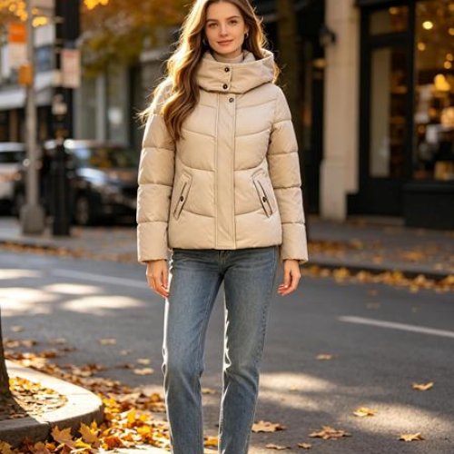 Куртка Jacket (S-XL) B0528 beige (деми) Jacket B0528 beige