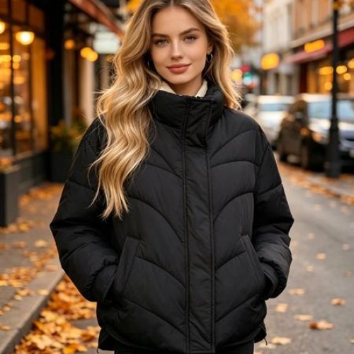 Куртка Jacket (M-2XL) B3320 black (деми) Jacket B3320 black