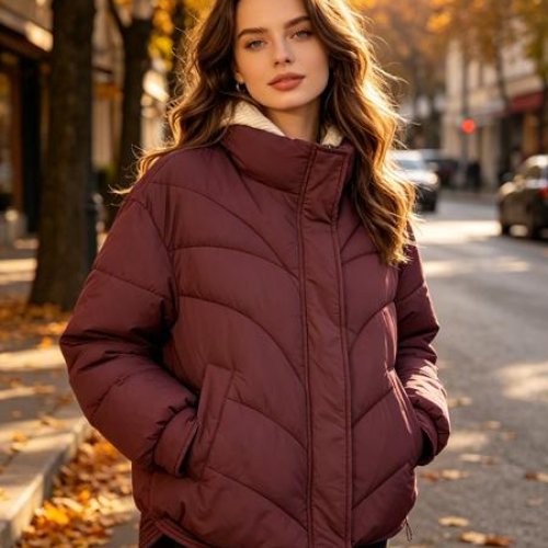 Куртка Jacket (M-2XL) B3320 wine (деми) Jacket B3320 wine
