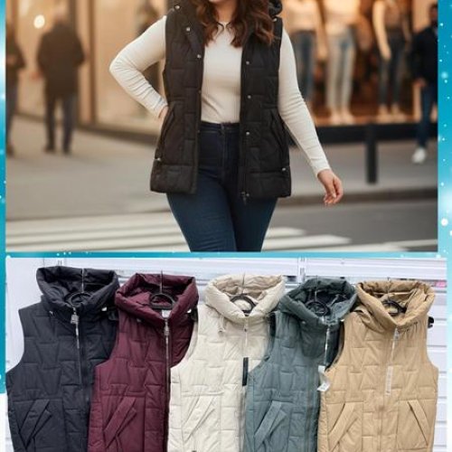 Жилетка Dorimodes (50-58) JL510 d.beige (деми) Dorimodes JL510 d.beige