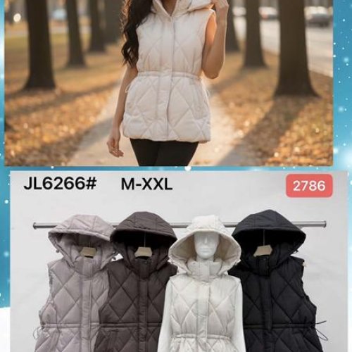 Жилетка Dorimodes (M-2XL) JL6266 d.beige (деми) Dorimodes JL6266 d.beige