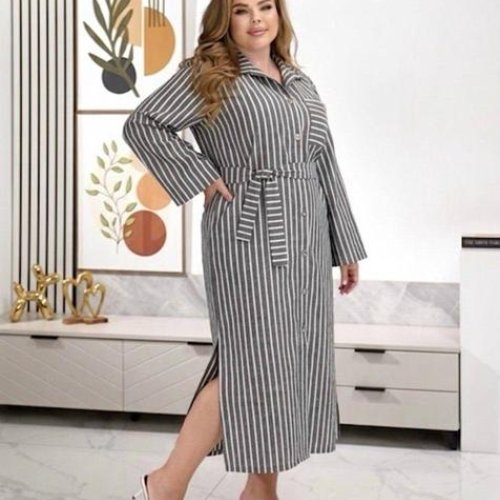 Платье BAT (50-60) 609-1 grey (деми) BAT 609-1 grey