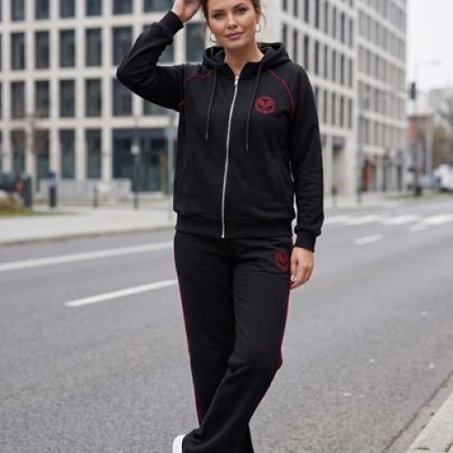 Кофта спорт Kosta (M-XL) 3228 black (деми) Kosta 3228 black
