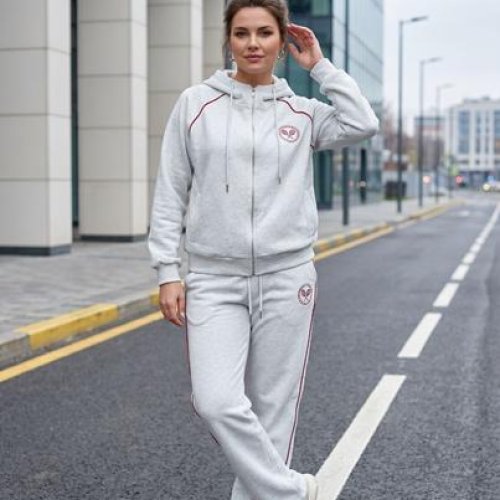 Кофта спорт Kosta (M-XL) 3228 l.grey (деми) Kosta 3228 l.grey